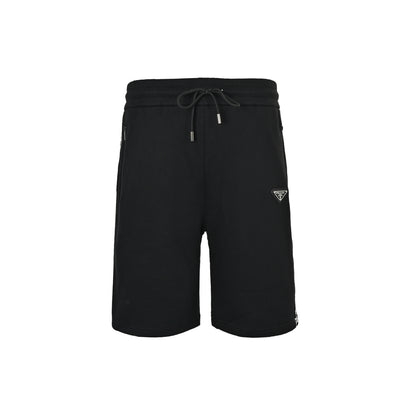 Prada triangle logo web shorts