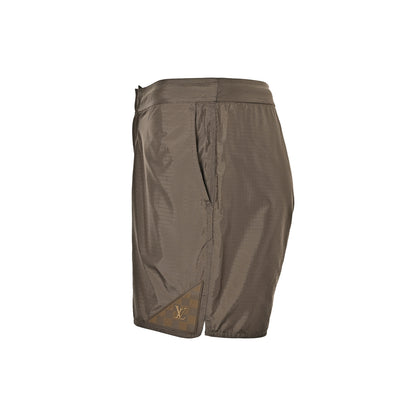 Louis Vuitton 26ss hem silicone logo nylon beach shorts