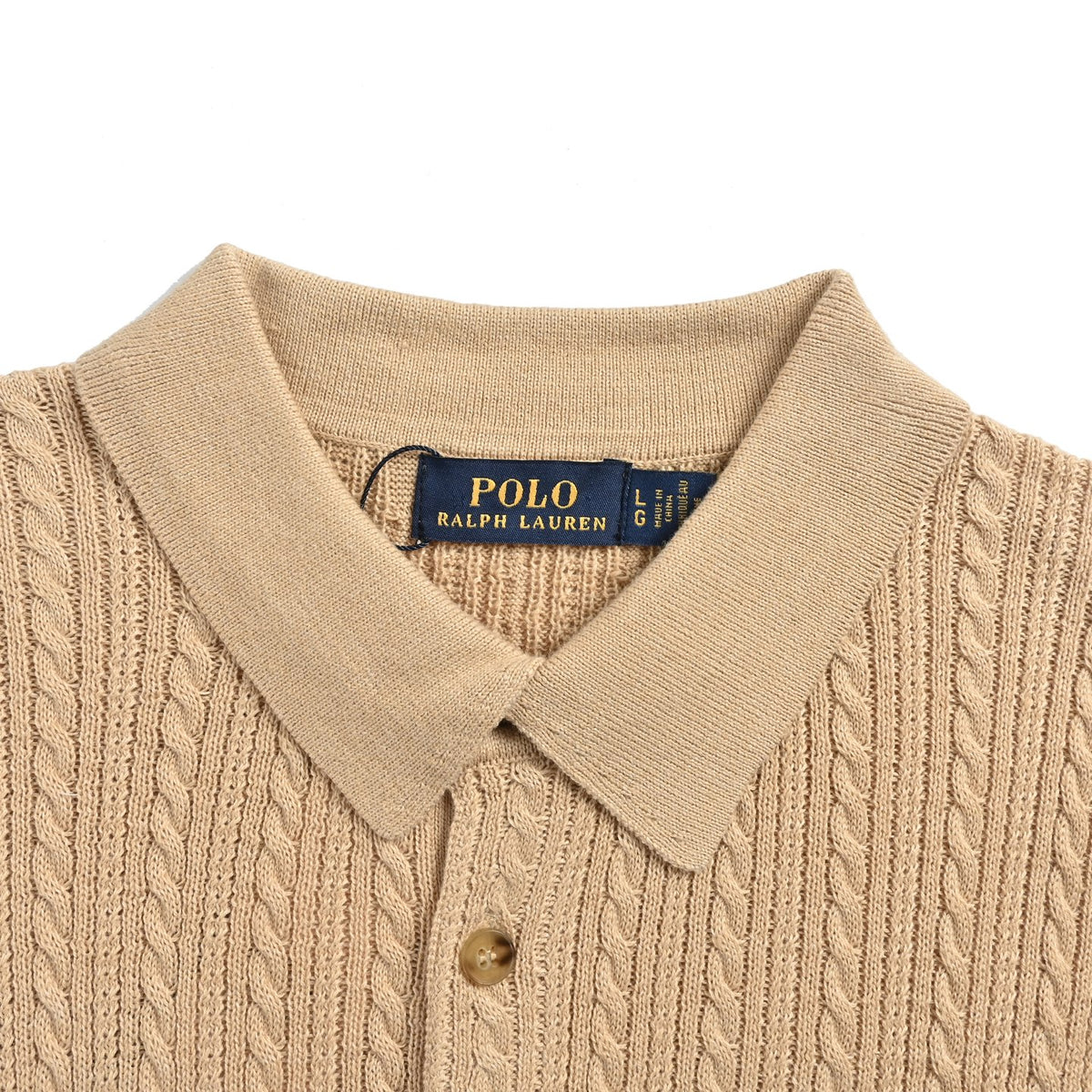 RalphLauren/Ralph Lauren small twist knitted Polo short sleeves