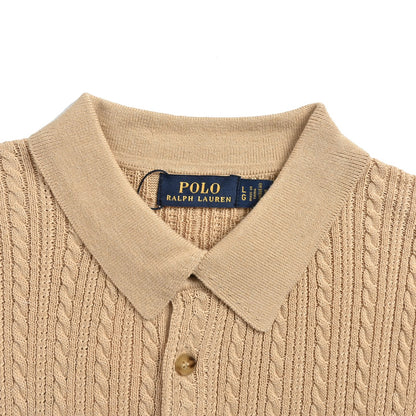 RalphLauren/Ralph Lauren small twist knitted Polo short sleeves