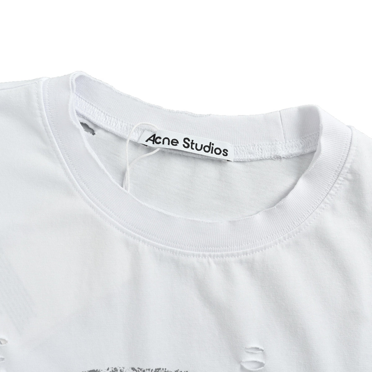 Acne Studios Distressed Ring Print Short Sleeve