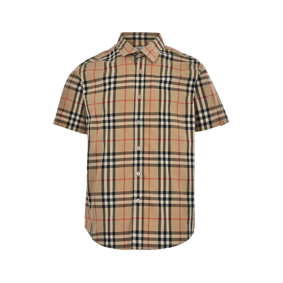 Burberry classic plaid short-sleeved shirt