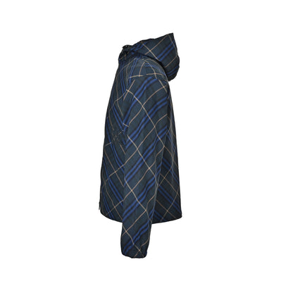 Burberry dark blue diamond war horse hooded jacket