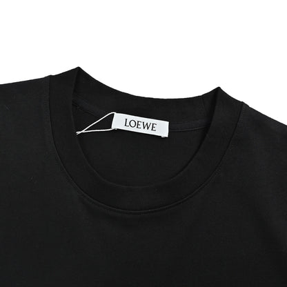Loewe 26ss towel patch letter short sleeves
