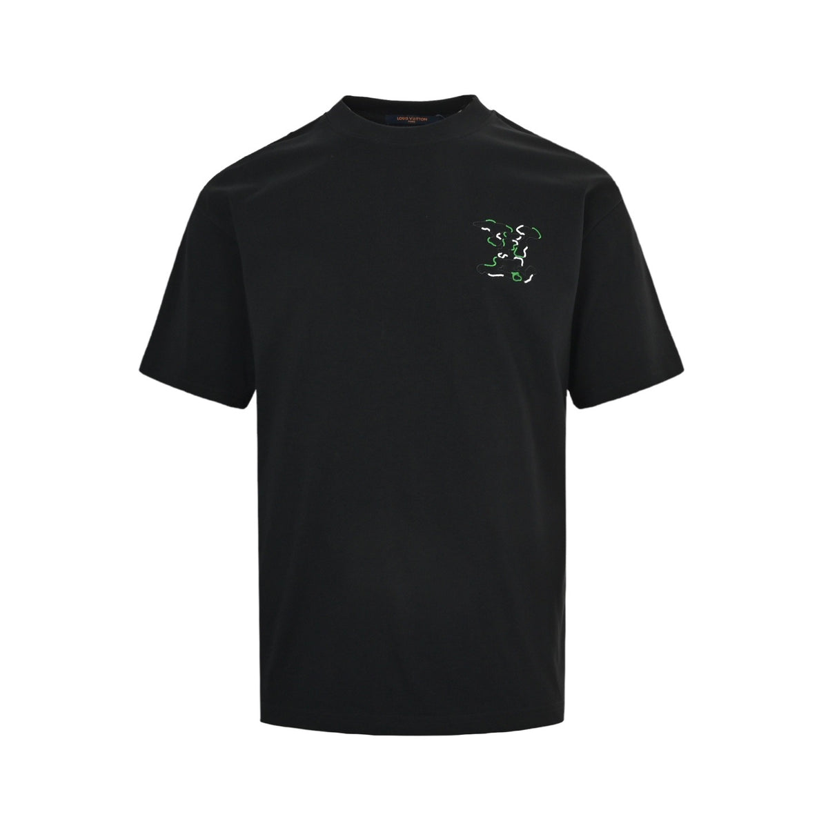 Louis Vuitton color block logo embroidered short sleeves