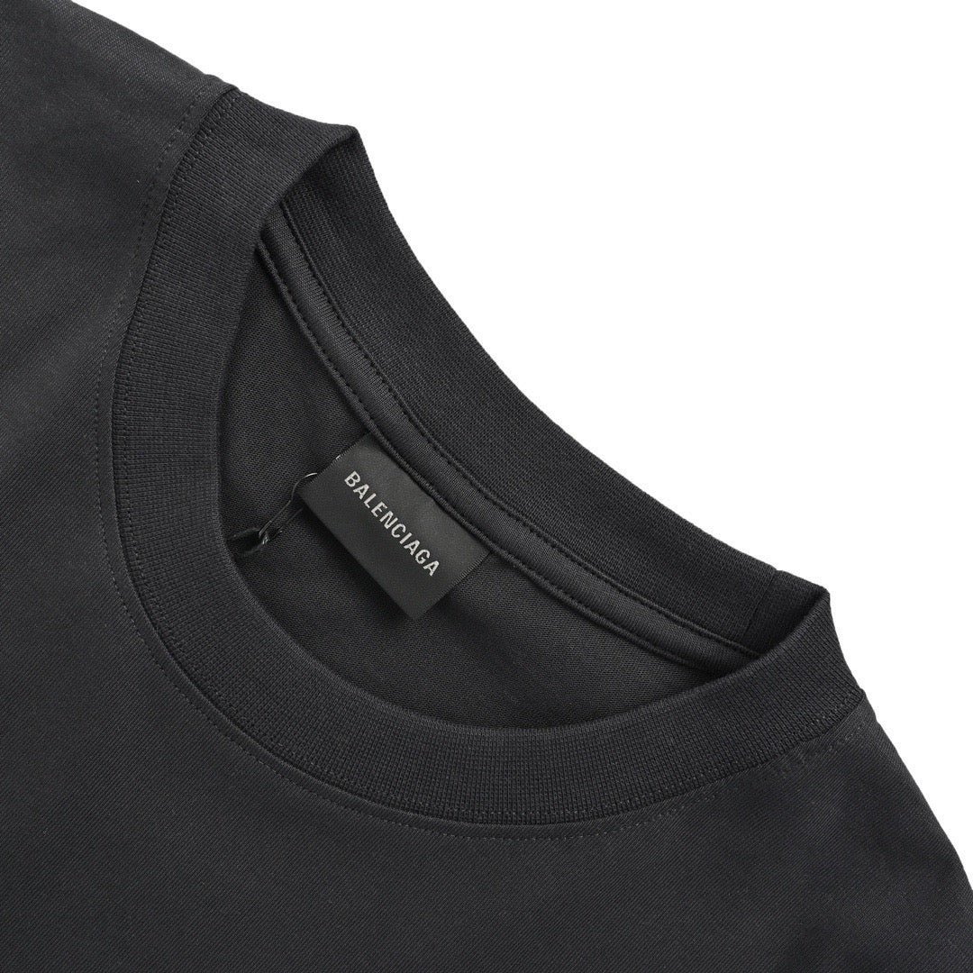 Balenciaga/Balanciaga 23ss 3M embroidered letters washed short sleeves