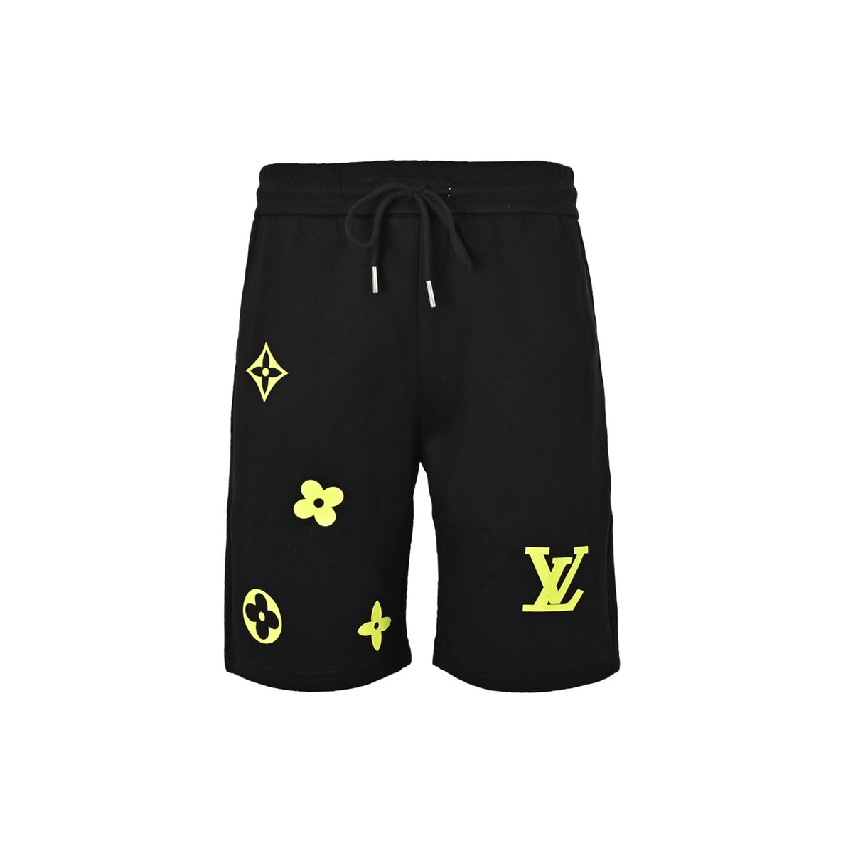 Louis Vuitton 26ss fluorescent green presbyopic embossed logo shorts