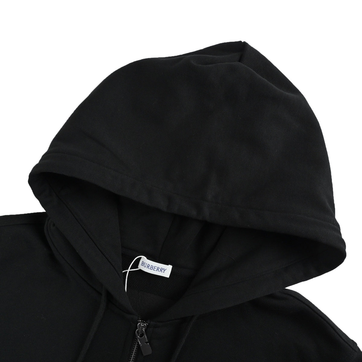 Burberry 25Fw back cross-stitch war horse embroidery zipper hooded sweatshirt jacket