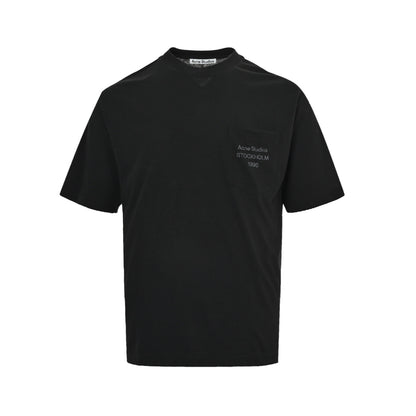 Acne Studios logo pocket print short sleeves