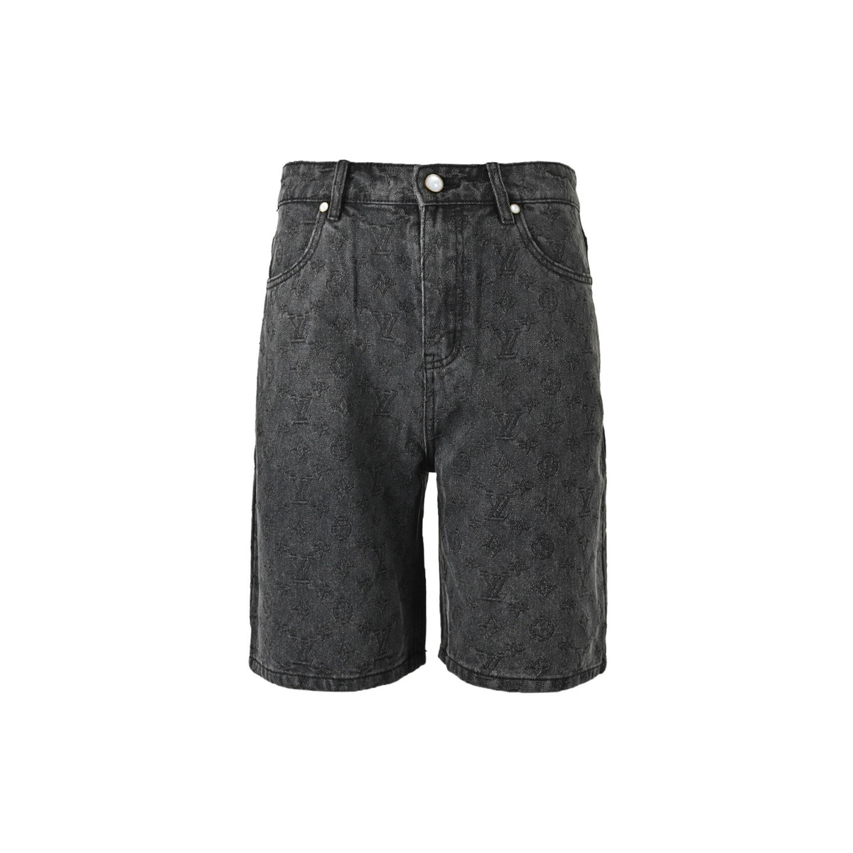 Louis Vuitton 26ss dark pattern presbyopia suit denim shorts
