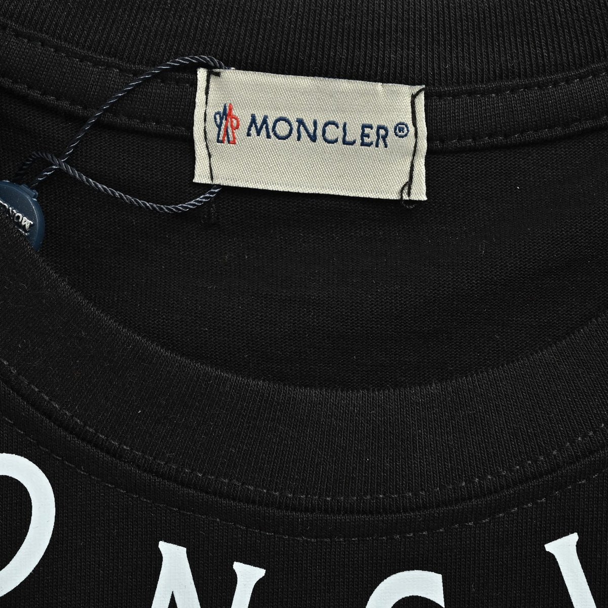 Moncler/Mask 26ss neckline letter print short sleeves