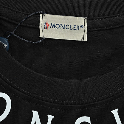 Moncler/Mask 26ss neckline letter print short sleeves