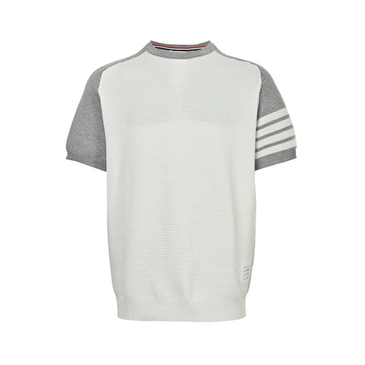 Thom Browne/Thom Brown water ripple waffle knit short sleeves