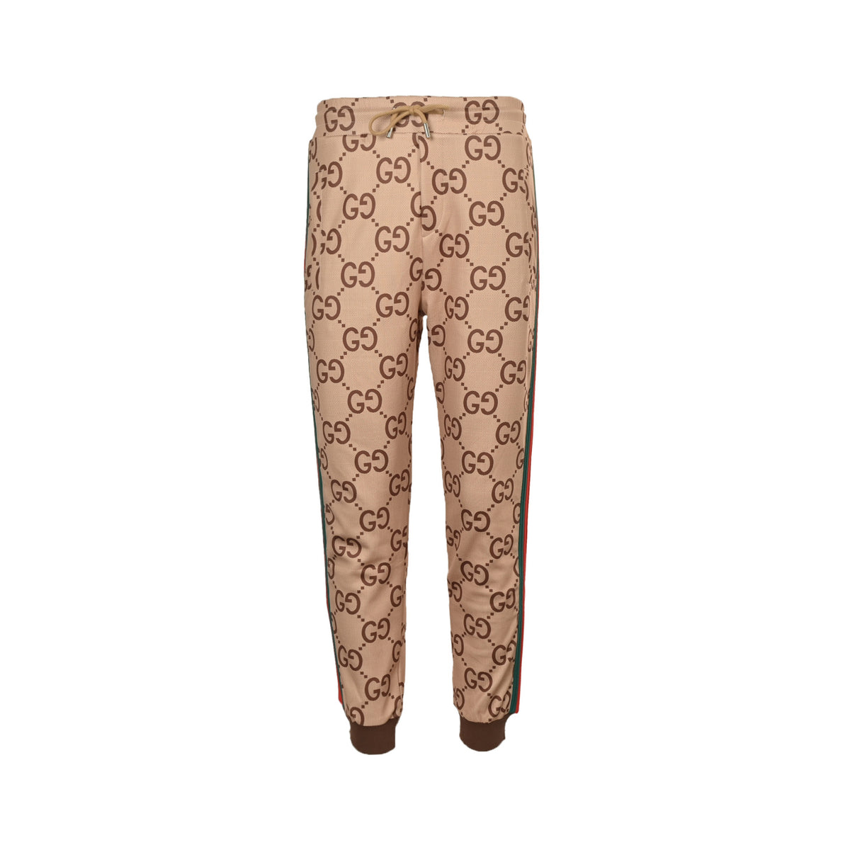 Gucci 25Fw all-over printed GG red and green webbing suit trousers