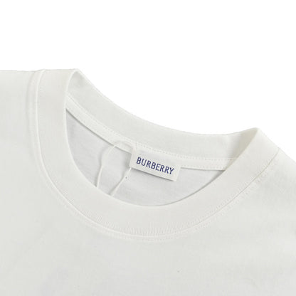 Burberry 24ss short sleeves with war horse embroidery on the chest