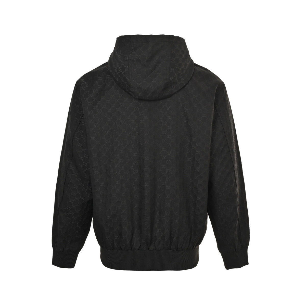 Gucci 25ss GG full printed fine grid hooded zipper jacket
