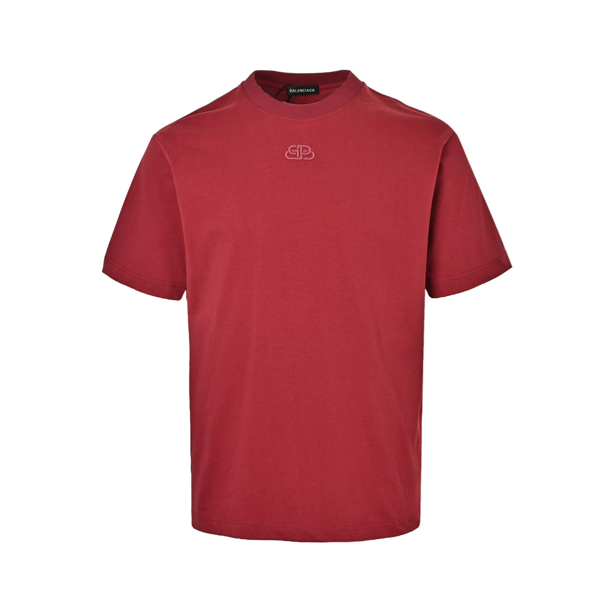 Balenciaga lock letter embroidered logo short sleeves