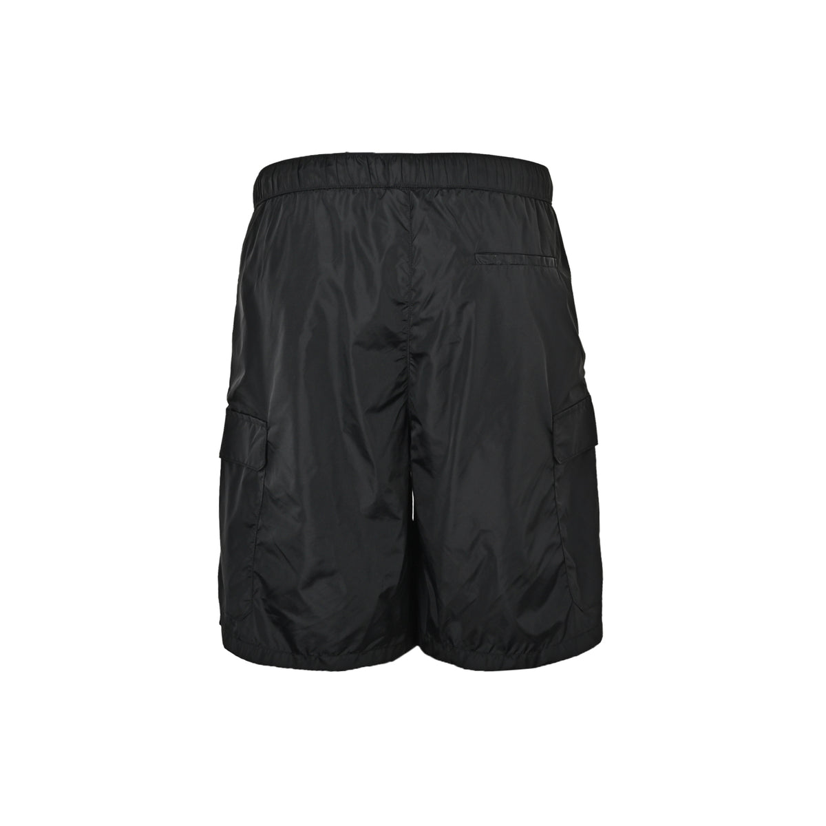 Prada 26ss triangle logo nylon cargo shorts