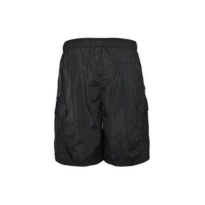 Prada 26ss triangle logo nylon cargo shorts