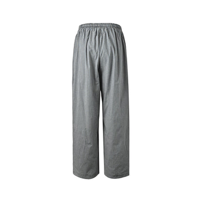 Balenciaga/Balanciaga 26ss wheat plaid embroidered sports trousers