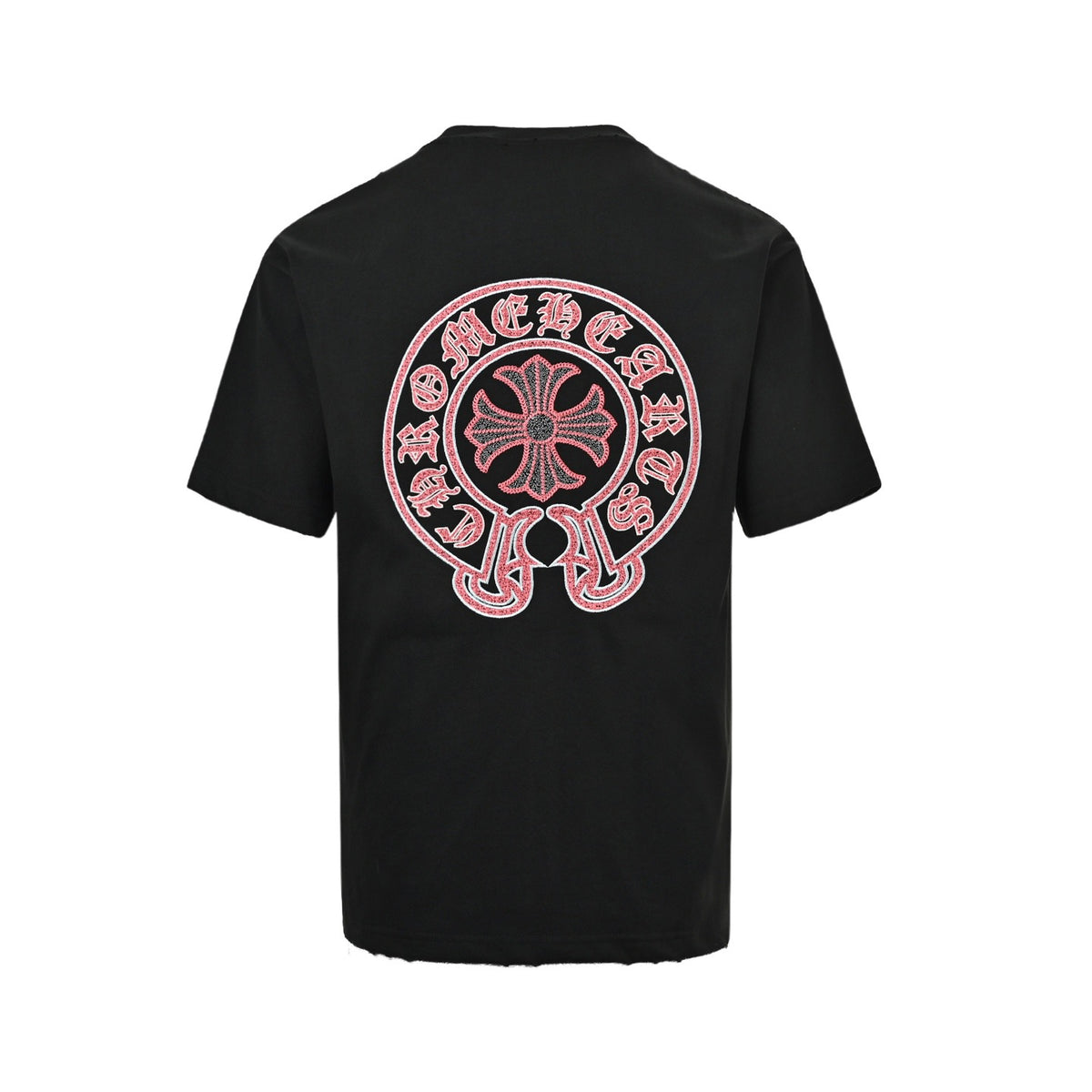 Chrome Hearts/Chrome Heart Heavy Industry Sanskrit Scroll Embroidered Short Sleeves