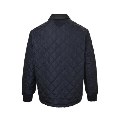 Prada rhombus corduroy collar cotton jacket