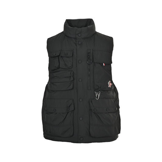 Moncler/Multi-pocket workwear down vest