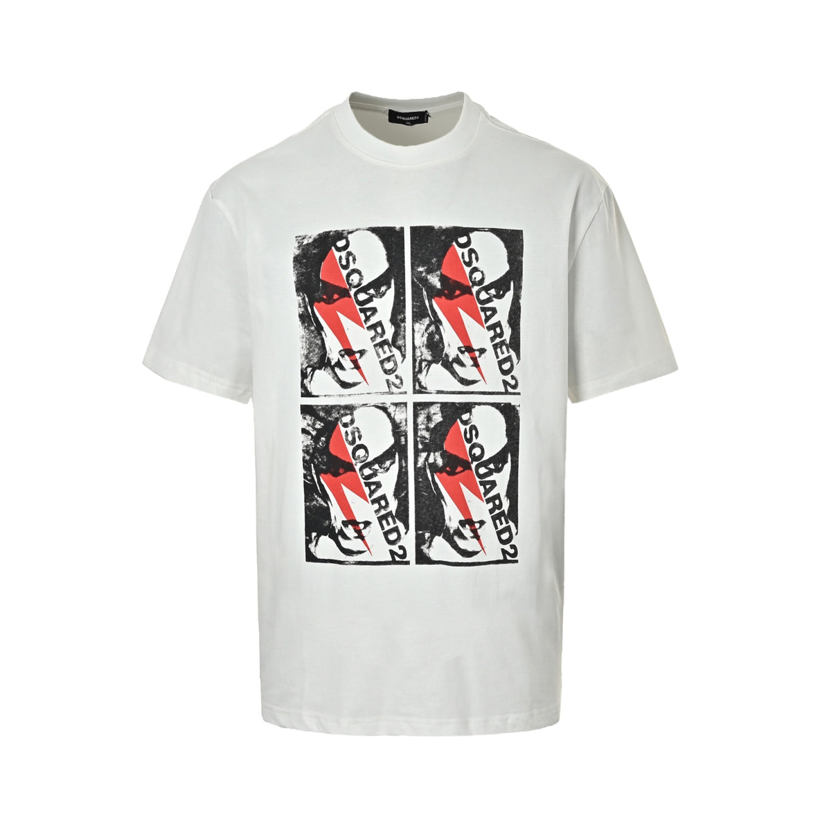 Dsquared2 classic lightning four-face portrait short sleeves