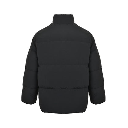 Prada triangle logo double pocket stand collar down jacket