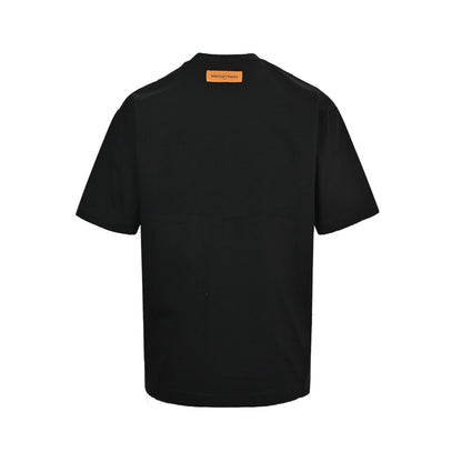 Louis Vuitton old flower patch embroidered short sleeves