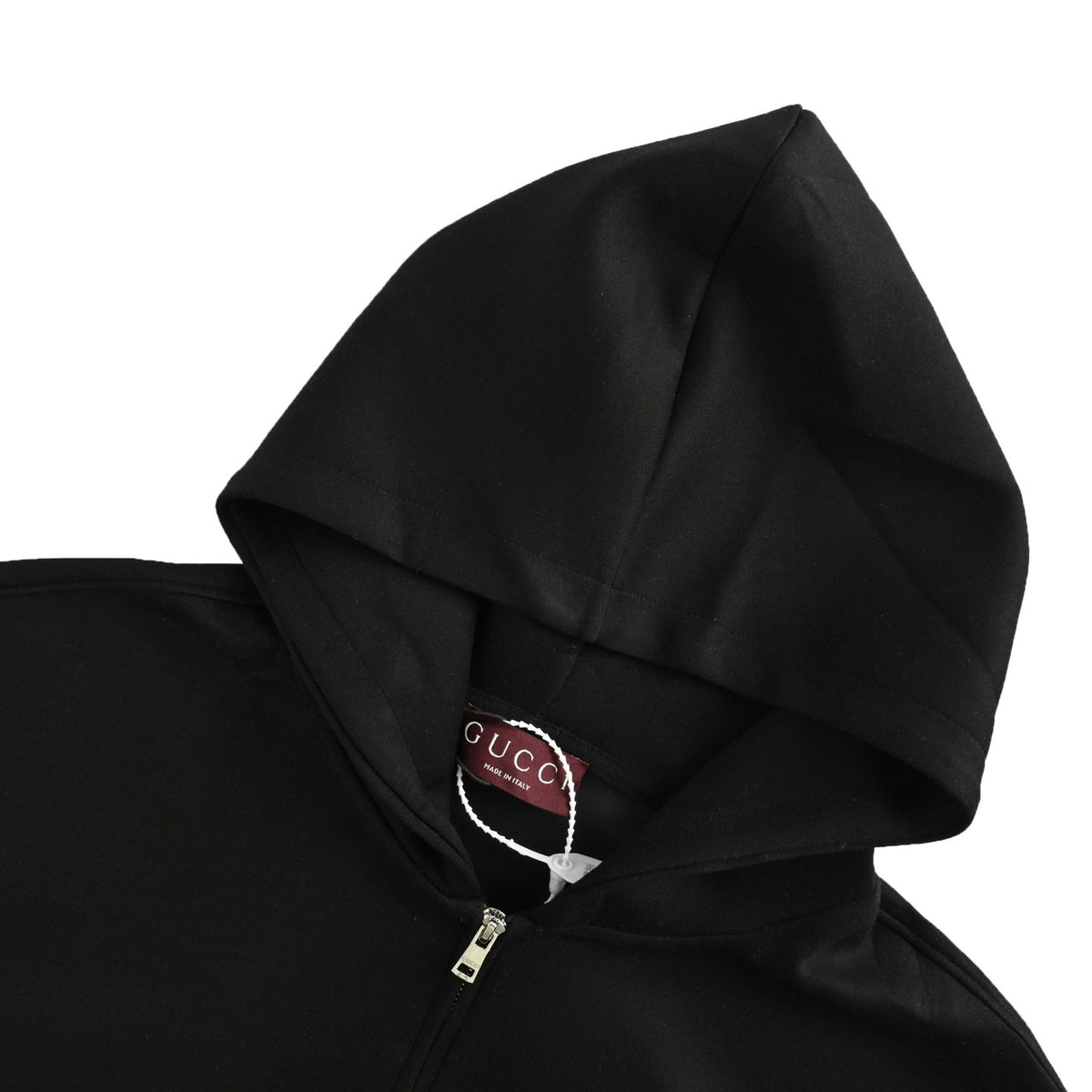 Gucci 25Fw small logo embroidered air cotton zipper jacket