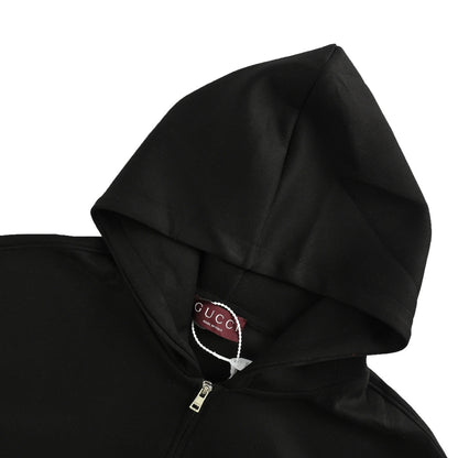 Gucci 25Fw small logo embroidered air cotton zipper jacket