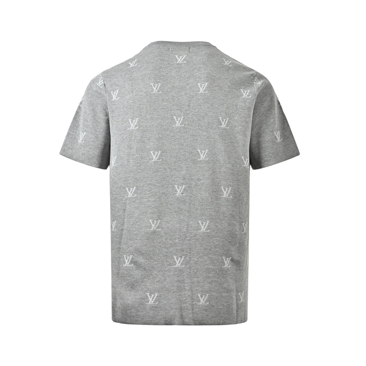 Louis Vuitton all-over printed old flower jacquard knitted short sleeves