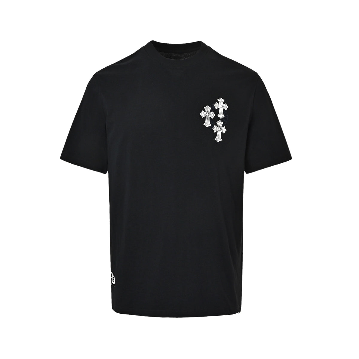 Chrome Hearts Sanskrit cross embroidered short sleeves