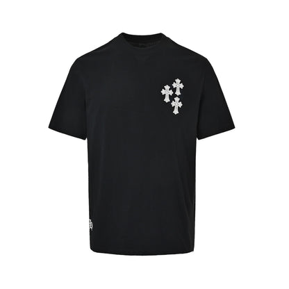 Chrome Hearts Sanskrit cross embroidered short sleeves