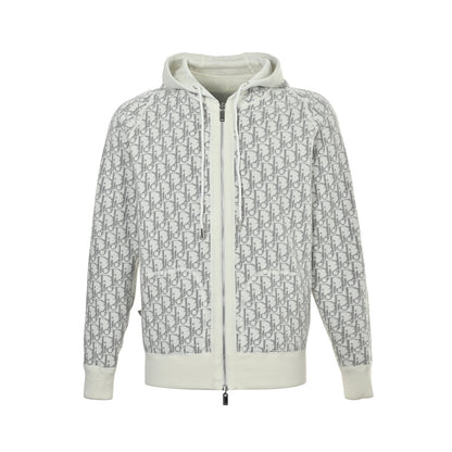Dior presbyopia jacquard knitted cashmere reversible jacket