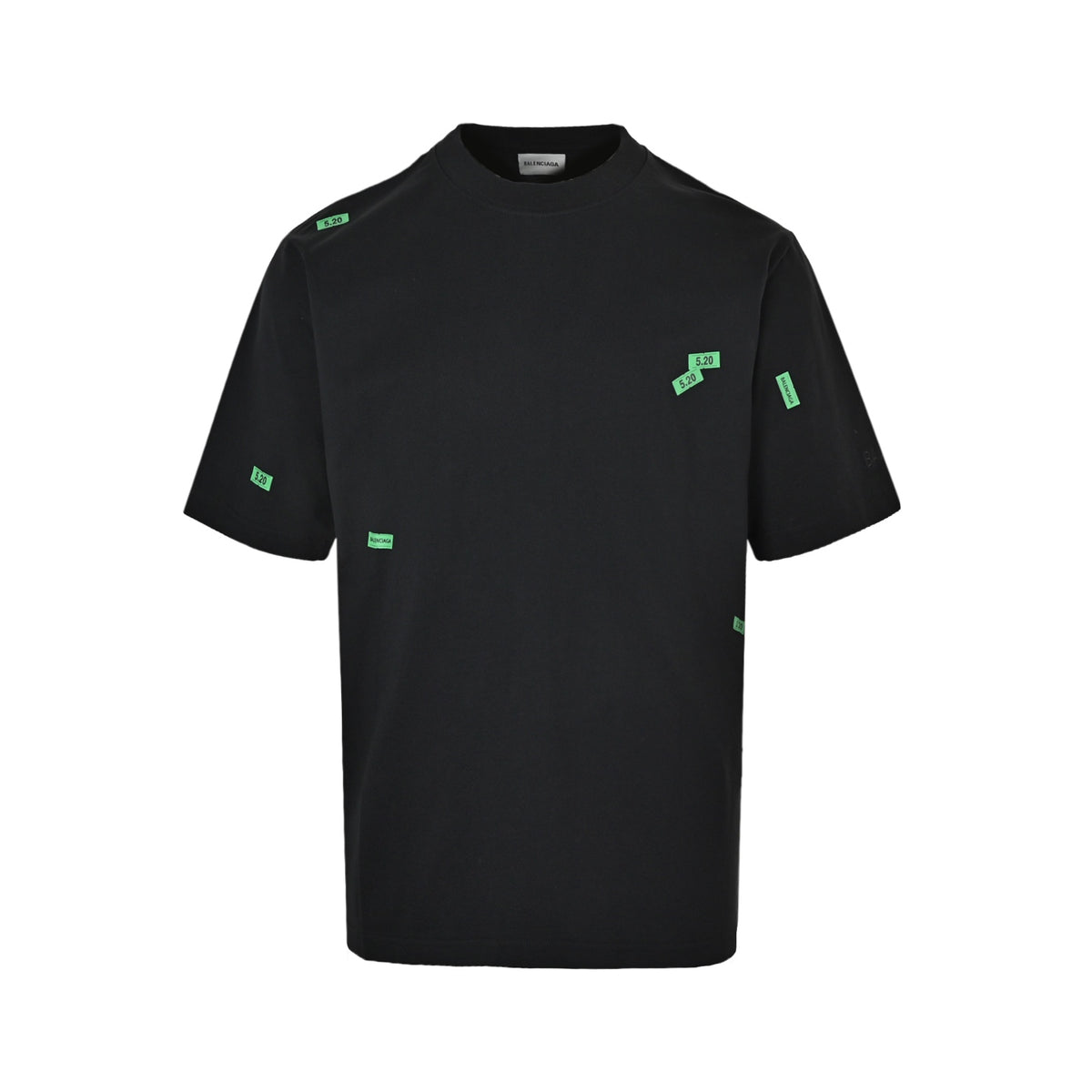 Balenciaga/Balanciaga 520 label printed short sleeves