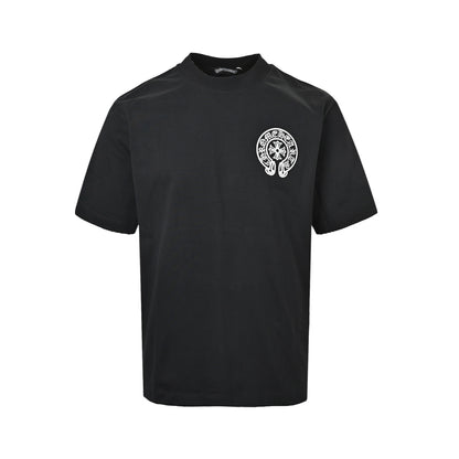 Chrome Hearts back logo patch embroidered round neck short sleeves