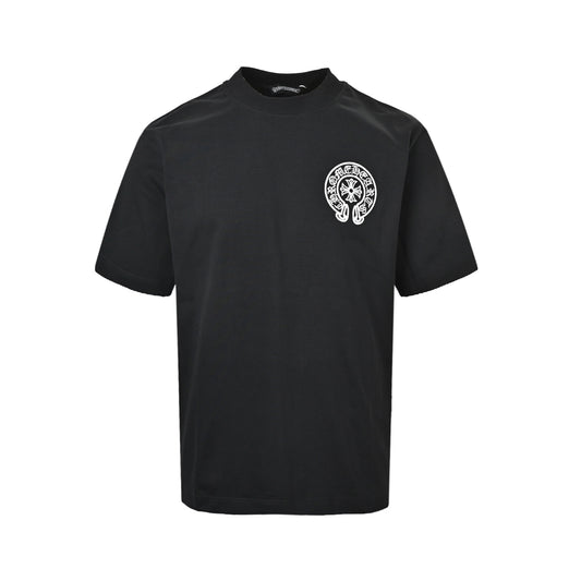 Chrome Hearts back logo patch embroidered round neck short sleeves