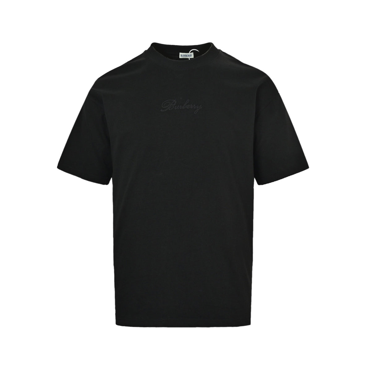 Burberry signature plaid letter embroidered short sleeves on the back