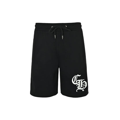 Chrome Hearts Sanskrit patch embroidered shorts