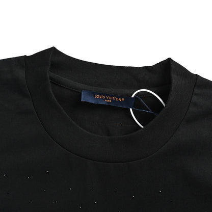 LouisVuitton/Louis Vuitton Galaxy Broken Diamond Floral Letters Embroidered Short Sleeves