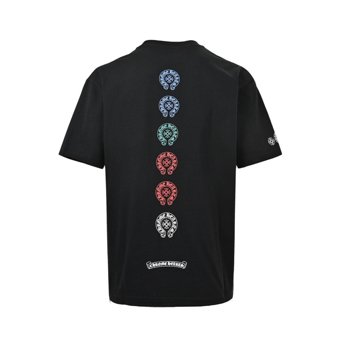 Chrome Hearts Multicolor Cross Print Short Sleeves