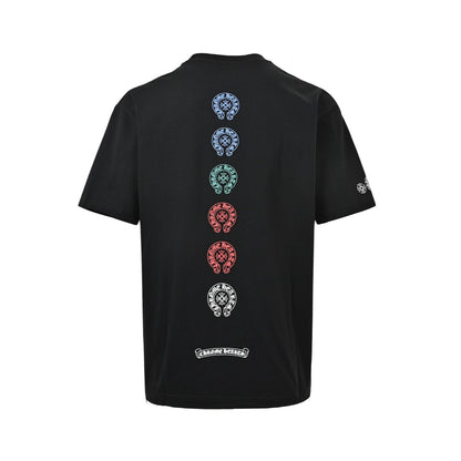Chrome Hearts Multicolor Cross Print Short Sleeves
