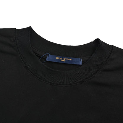 Louis Vuitton old flower patch letter embroidered short sleeves