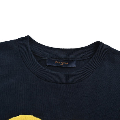 LouisVuitton/Louis Vuitton love jazz music trumpeter jacquard knitted short sleeves