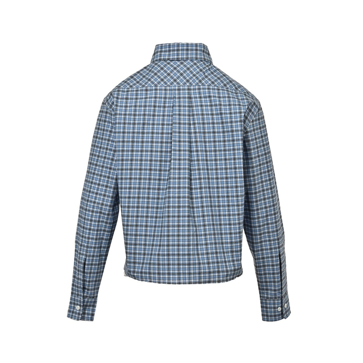 Miu Miu embroidered small label plaid shirt