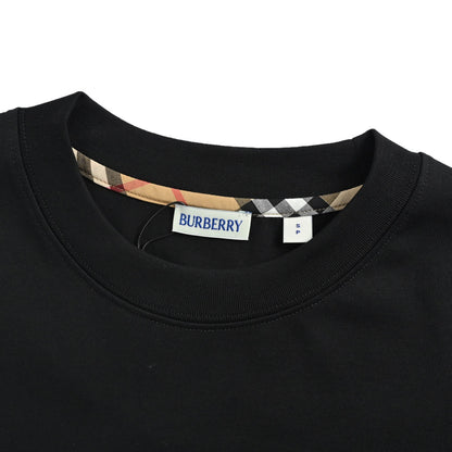 Burberry 25ss signature letters love horse embroidered short sleeves