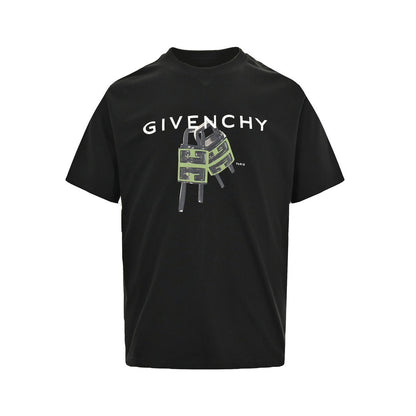 GIVENCHY 23ss lock letter print short sleeves
