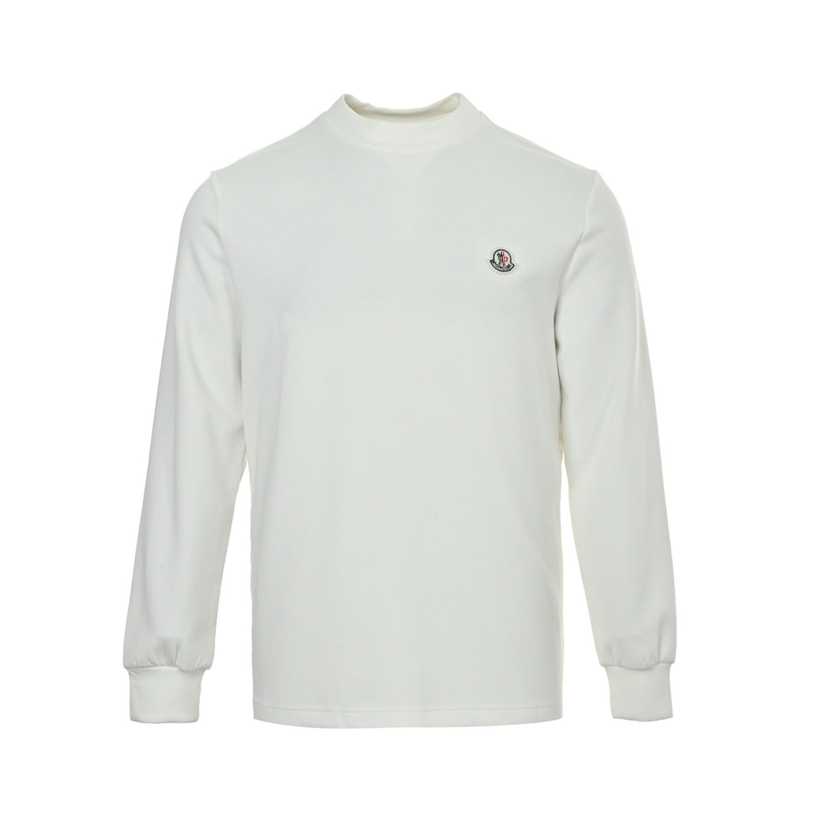 Moncler/Mask 25Fw embroidered logo long-sleeved T-shirt